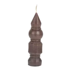CASA Living Bloklys Ø 3,5 x H 12,5 cm - Stearin - Brun