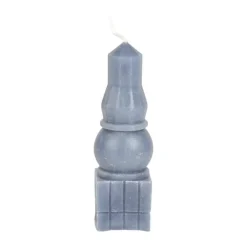 CASA Living Bloklys Ø 3,5 x H 12,5 cm - Stearin - Blå