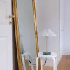 CASA Living Bloom Bordlampe H 46,5 cm - Marmor/jern/stof - Grøn