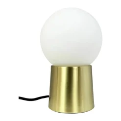CASA Living Bloom Bordlampe H 19 cm - Jern/glas - Messingfarvet