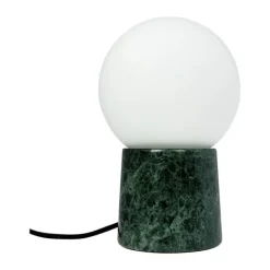 CASA Living Bloom Bordlampe H 19 cm - Marmor/glas - Grøn