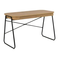 CASA Living Blueton Skrivebord H 75 x B 120 x L 60 cm - Papir/stål - Natur
