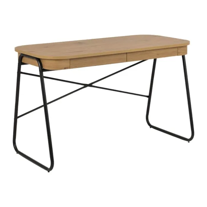 CASA Living Blueton Skrivebord H 75 x B 120 x L 60 cm - Papir/stål - Natur