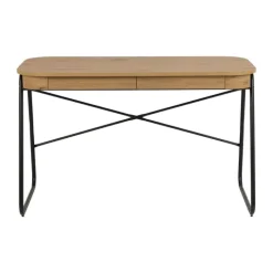 CASA Living Blueton Skrivebord H 75 x B 120 x L 60 cm - Papir/stål - Natur
