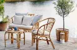 CASA Living Bænk H 80 x B 67 x L 112 cm - Rattan