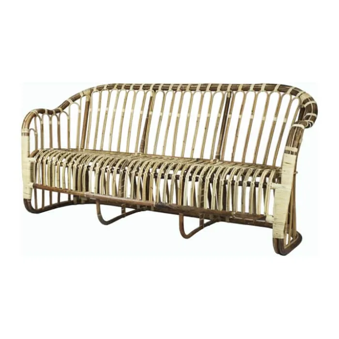 CASA Living Bænk H 86 x B 180 x L 68 cm - Rattan - Natur