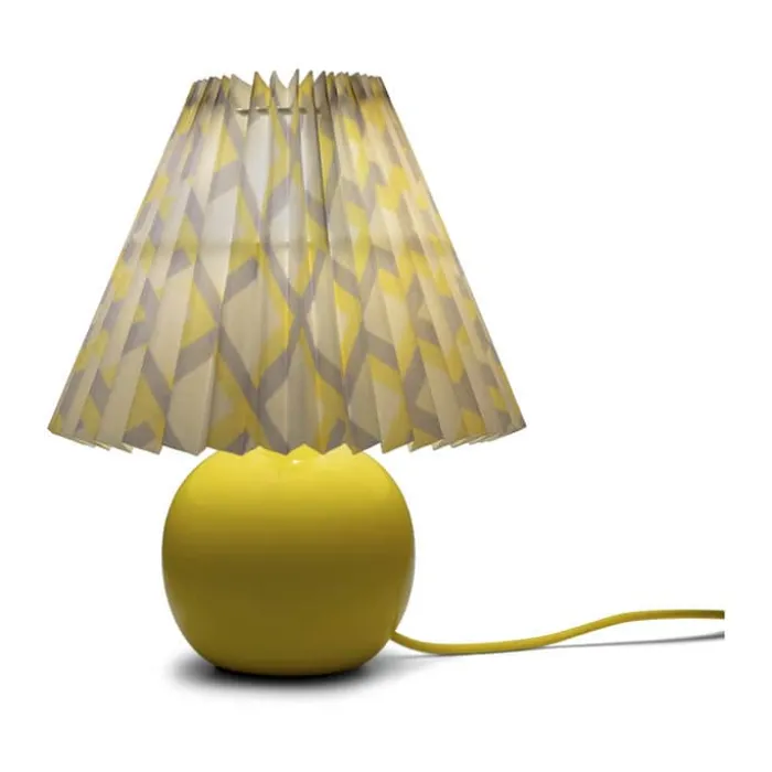 CASA Living Bordlampe H 26 cm - Keramik - Gul