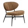 CASA Living Burma Loungestol H 76 x B 70 x D 73 cm - Stof/stål - Terracotta