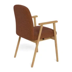 CASA Living Calvin Spisebordsstol - 2 stk. H 88 x B 60,5 x D 55 cm - Egetræ - Terracotta