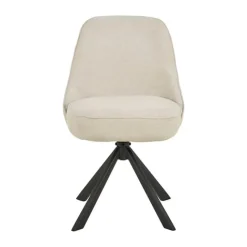 CASA Living Carlton Spisebordsstol - 2 stk. H 83,5 x B 52 x D 56 cm - Stål - Beige