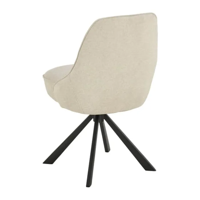 CASA Living Carlton Spisebordsstol - 2 stk. H 83,5 x B 52 x D 56 cm - Stål - Beige