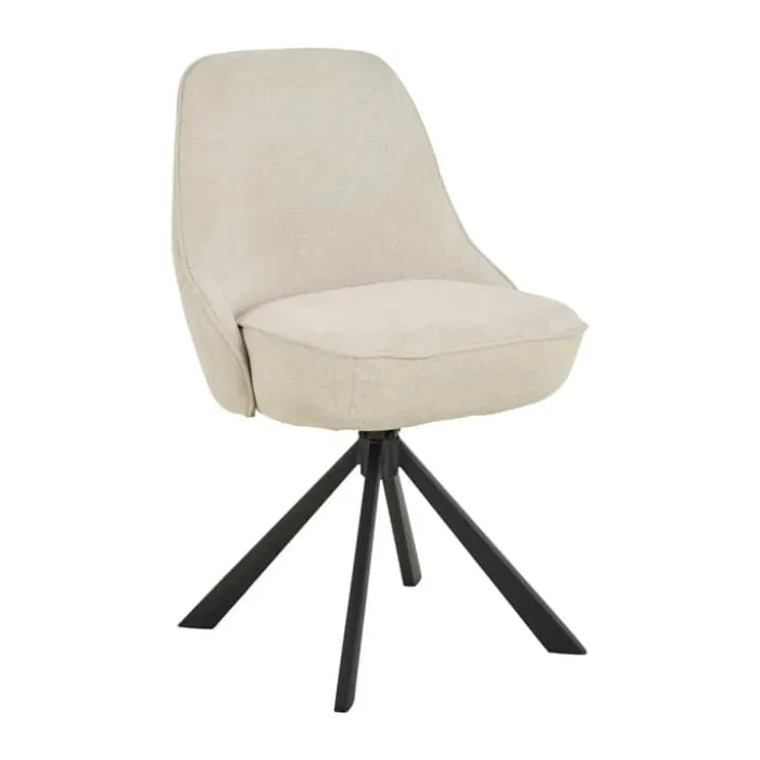 CASA Living Carlton Spisebordsstol - 2 stk. H 83,5 x B 52 x D 56 cm - Stål - Beige