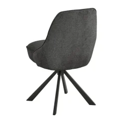 CASA Living Carlton Spisebordsstol - 2 stk. H 83,5 x B 52 x D 56 cm - Stål - Mørkegrå