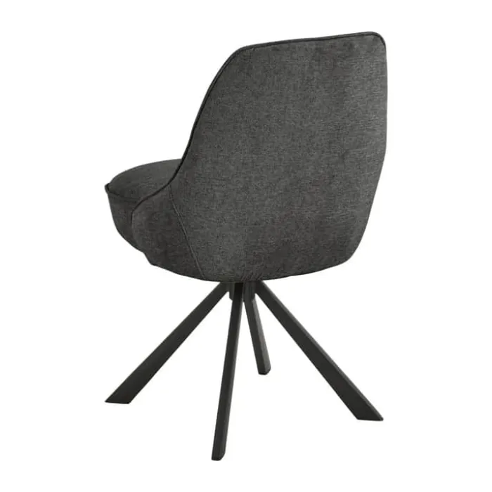 CASA Living Carlton Spisebordsstol - 2 stk. H 83,5 x B 52 x D 56 cm - Stål - Mørkegrå