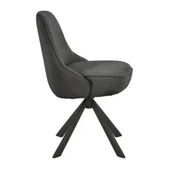 CASA Living Carlton Spisebordsstol - 2 stk. H 83,5 x B 52 x D 56 cm - Stål - Mørkegrå