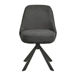 CASA Living Carlton Spisebordsstol - 2 stk. H 83,5 x B 52 x D 56 cm - Stål - Mørkegrå