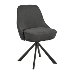 CASA Living Carlton Spisebordsstol - 2 stk. H 83,5 x B 52 x D 56 cm - Stål - Mørkegrå