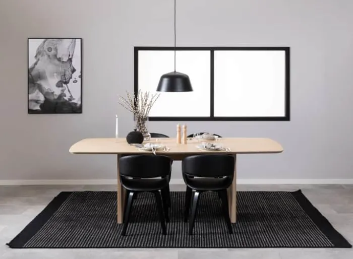 CASA Living Christo Spisebord B 105 x H 75 x L 220 cm - Egetræsfiner - Hvidpigmenteret