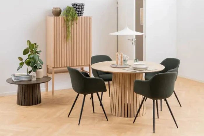 CASA Living Christo Spisebord Ø 120 x H 75 cm - Egetræsfiner - Mat Natur