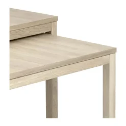 CASA Living Cornus Sofabordssæt H 50 x B 70 x L 70 cm - Egetræ/finer - Natur