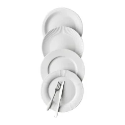 CASA Living Daisy Middagstallerken Ø 27 cm - Porcelæn - Hvid