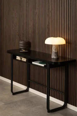 CASA Living Darlington Spisebord H 77 x B 80 x L 140 cm - Melamin/stål - Sort