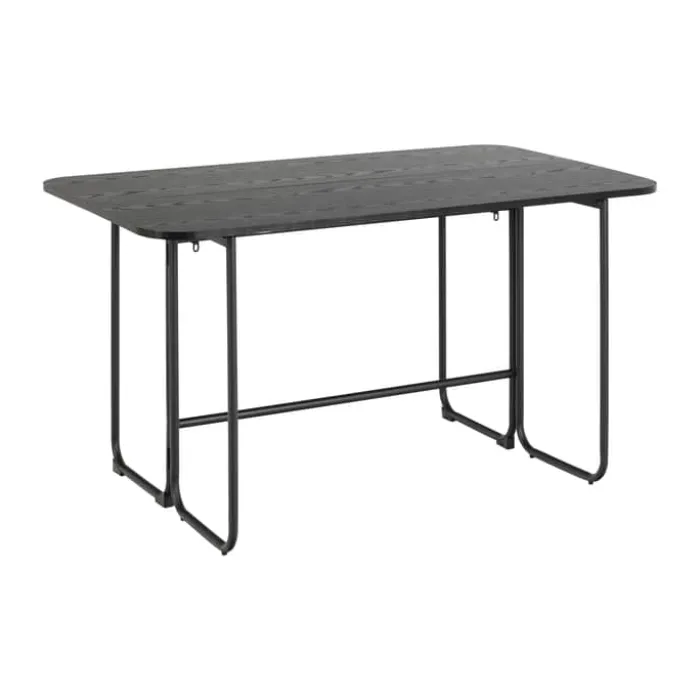 CASA Living Darlington Spisebord H 77 x B 80 x L 140 cm - Melamin/stål - Sort