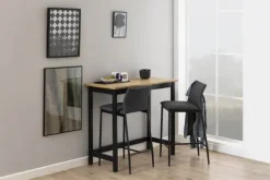 CASA Living Demina Barstol - 2 stk. H 90,5 x B 41 x D 48,5 - Metal/stof - Grå