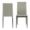 CASA Living Demina Spisebordsstol - 4 stk. H 92 x B 43,5 x D 53 - Metal/stof - Taupe