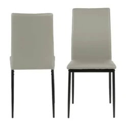 CASA Living Demina Spisebordsstol - 4 stk. H 92 x B 43,5 x D 53 - Metal/stof - Taupe