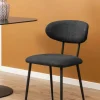 CASA Living Denise Spisebordsstol - 2 stk H 78,5 x B 43,5 x L 53 cm - Stof/stål - Mørkegrå