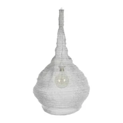 CASA Living Desert Home Loftslampe Ø 49 cm - Metalstrik - Hvid
