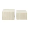 CASA Living Dice Sofabordssæt - 2 stk H 40 x B 58 x L 58 cm - MDF/papir - Beige