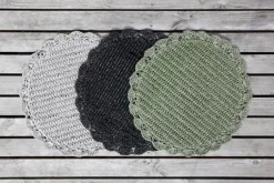 CASA Living Dækkeserviet Ø 38 cm - Papir - Grøn