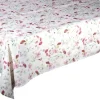 CASA Living Dug B 140 x L 220 cm - Polyester/hør - Rosa
