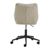 CASA Living Eddie Skrivebordsstol H 90,5 x B 57 x L 59,5 cm - Stål/jute - Beige