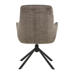 CASA Living Edgar Spisebordsstol H 94 x B 61 x L 67 cm - Stål/jute - Brun