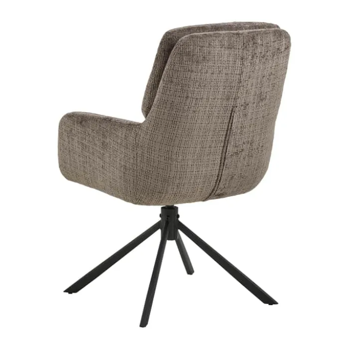CASA Living Edgar Spisebordsstol H 94 x B 61 x L 67 cm - Stål/jute - Brun