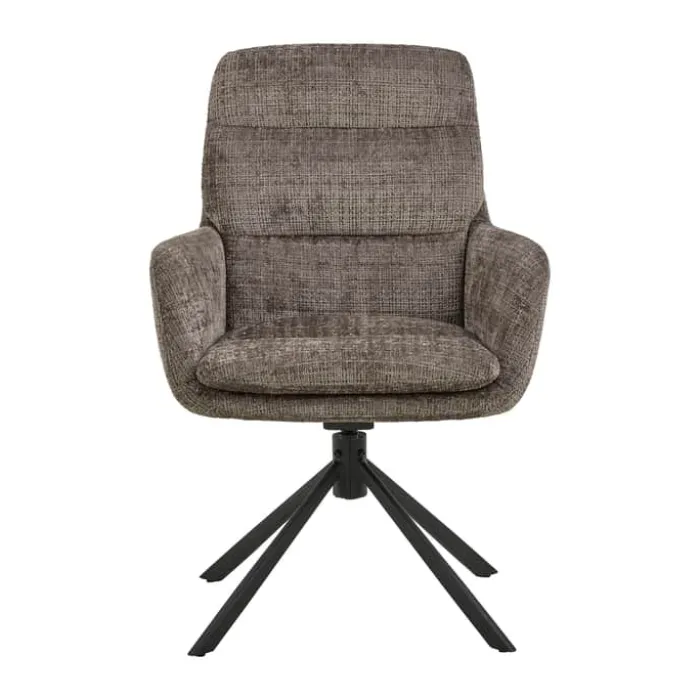 CASA Living Edgar Spisebordsstol H 94 x B 61 x L 67 cm - Stål/jute - Brun