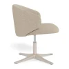 CASA Living Ella Loungestol H 71 x B 57 x D 47 cm - Stof/stål - Beige