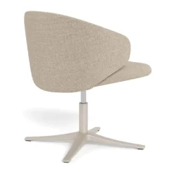 CASA Living Ella Loungestol H 71 x B 57 x D 47 cm - Stof/stål - Beige