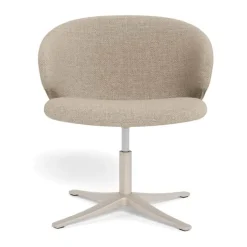 CASA Living Ella Loungestol H 71 x B 57 x D 47 cm - Stof/stål - Beige