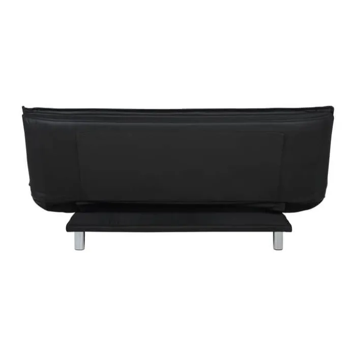 CASA Living Faith Sovesofa H 91 x B 98 x L 196 cm - Stål/stof - Sort