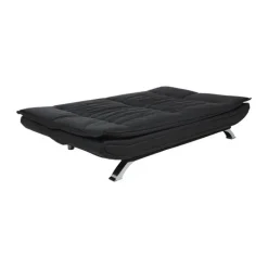CASA Living Faith Sovesofa H 91 x B 98 x L 196 cm - Stål/stof - Sort