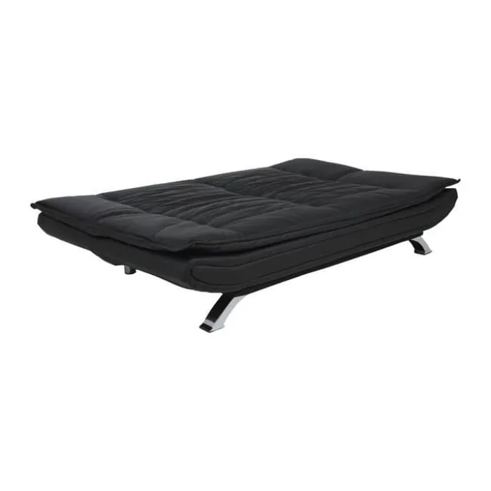 CASA Living Faith Sovesofa H 91 x B 98 x L 196 cm - Stål/stof - Sort