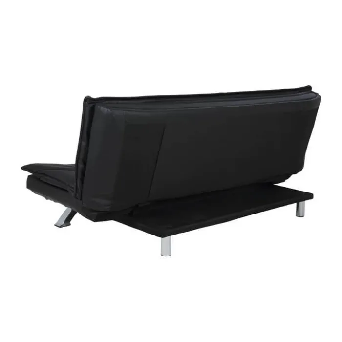 CASA Living Faith Sovesofa H 91 x B 98 x L 196 cm - Stål/stof - Sort