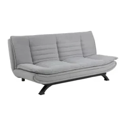 CASA Living Faith Sovesofa H 91 x B 98 x L 196 cm - Stål/stof - Lysegrå