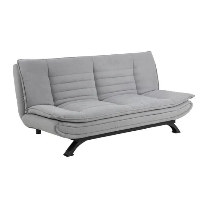 CASA Living Faith Sovesofa H 91 x B 98 x L 196 cm - Stål/stof - Lysegrå