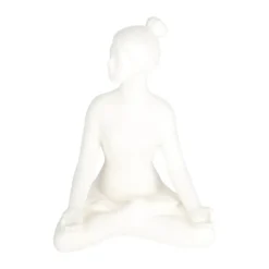 CASA Living Figur - Dame H 20,7 cm - Stentøj - Mat hvid