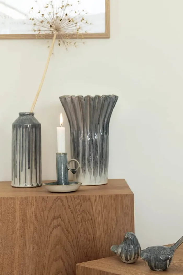 CASA Living Figur - Fugl H 8 cm - Stentøj - Blå